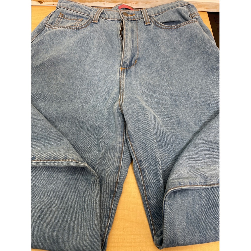 Minaa Monroe Light Wash High Waisted Straight Leg Jeans Size 11 USA Made PSB01